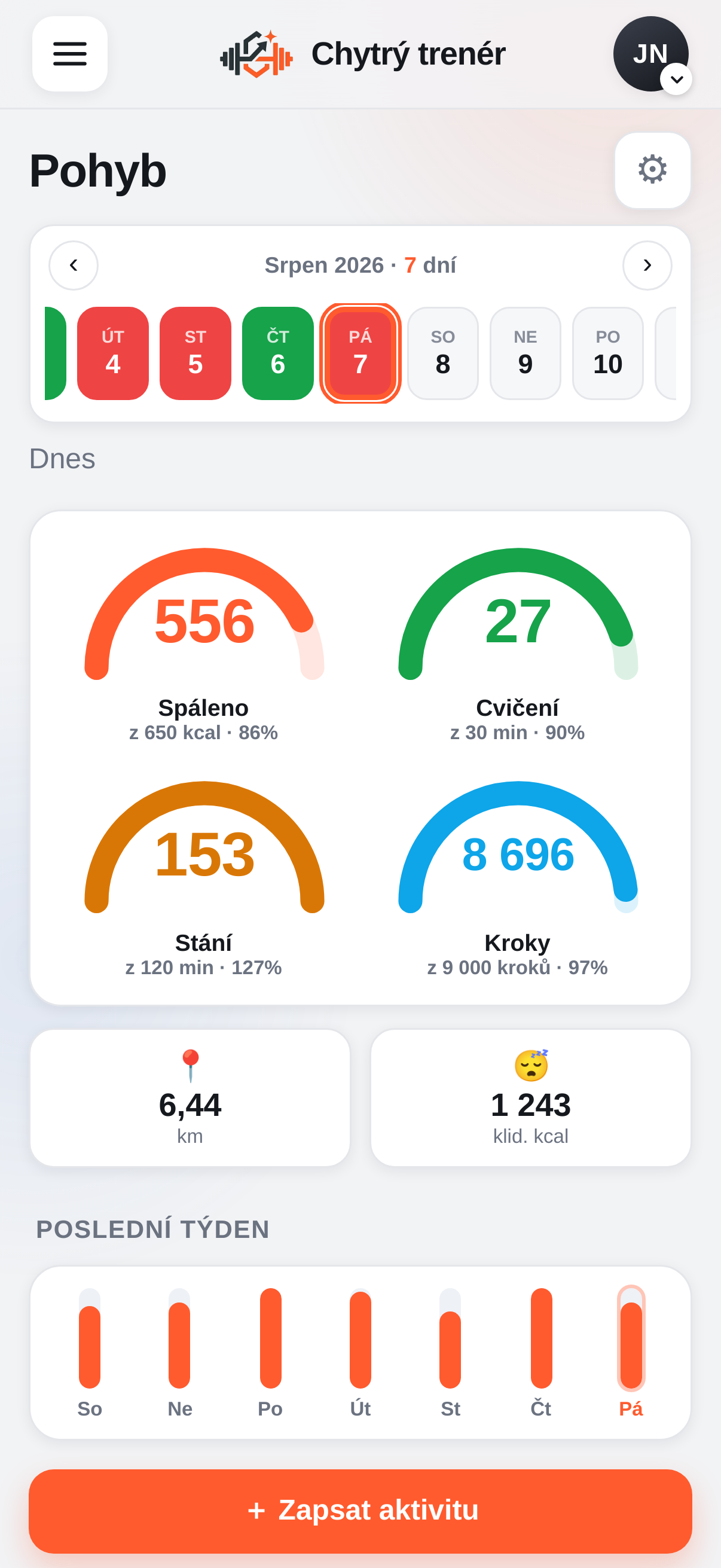 Pohyb a Apple Health